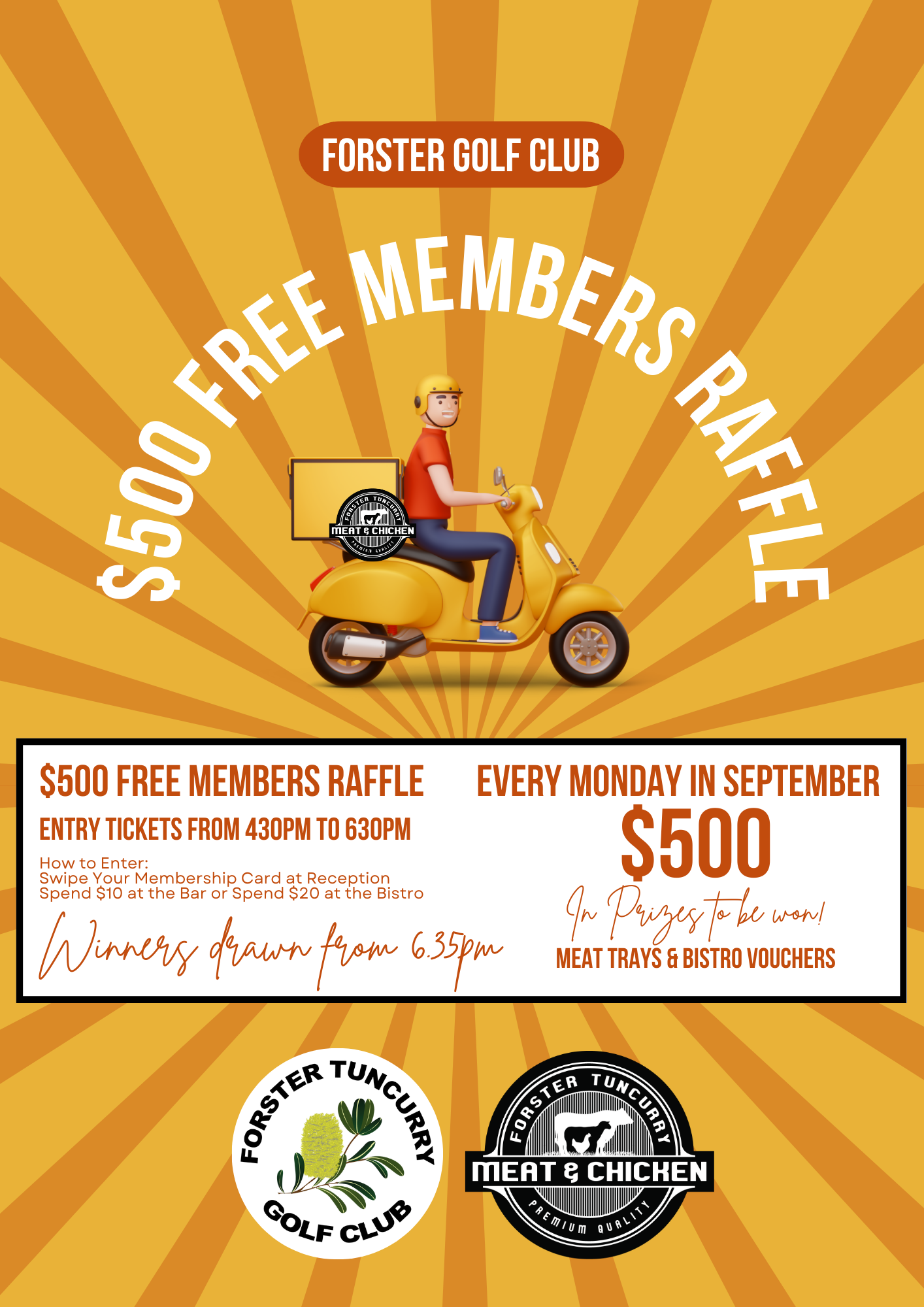 A4 free members raffle